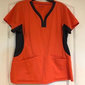 Healing Hands Yoga Scrub Top